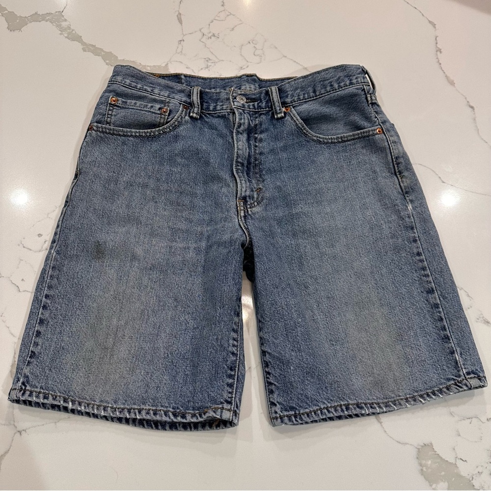 Levi’s 550 Blue Denim Jean Shorts Men’s 34 100% Cotton Relaxed Summer